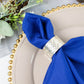 5 Pack Royal Blue Premium Polyester Cloth Napkins with Hemmed Edges, Reusable Dinner Napkins 20"x20 - 220GSM