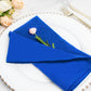 5 Pack Royal Blue Premium Polyester Cloth Napkins with Hemmed Edges, Reusable Dinner Napkins 20"x20 - 220GSM