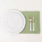 5 Pack Sage Green Premium Polyester Cloth Napkins with Hemmed Edges, Reusable Dinner Napkins 20"x20 - 220GSM