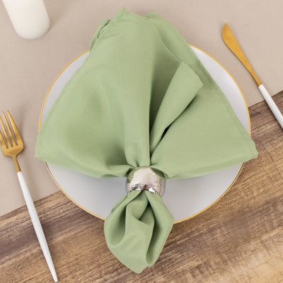 Luxurious Sage Green Premium Polyester Cloth Napkins