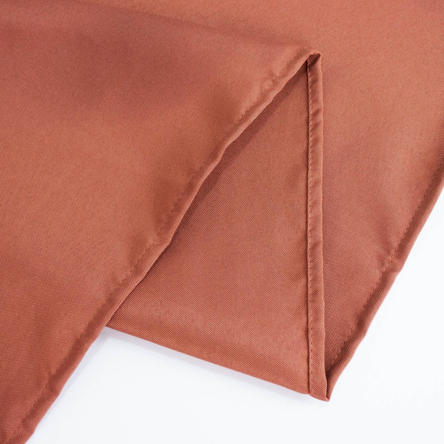5 Pack | Terracotta 200 GSM Premium Polyester Dinner Napkins, Seamless Cloth Napkins