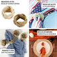 4 Pack | Farmhouse Style Natural Burlap Napkin Rings, Handmade Braided Jute Napkin Holders