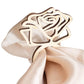 10 Pack | 4" Natural Wood Laser Cut Rose Design Rustic Napkin Rings, Boho Farmhouse Napkin Holders