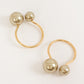 10 Pack Champagne Pearl Metal Napkin Holders Dining Table Decor, Elegant Round Wedding Napkin Rings - 2.5"