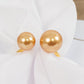 10 Pack Gold Pearl Metal Napkin Holders Dining Table Decor, Elegant Round Wedding Napkin Rings - 2.5"