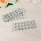 10 Pack Silver Sunflower Diamond Rhinestones Napkin Holders With Velcro, Elegant Wedding Napkin Rings