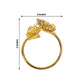 Gold laser cut butterfly napkin holder ring for dining table decor.