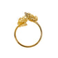 Gold butterfly metal napkin holder ring for elegant dining table decor.
