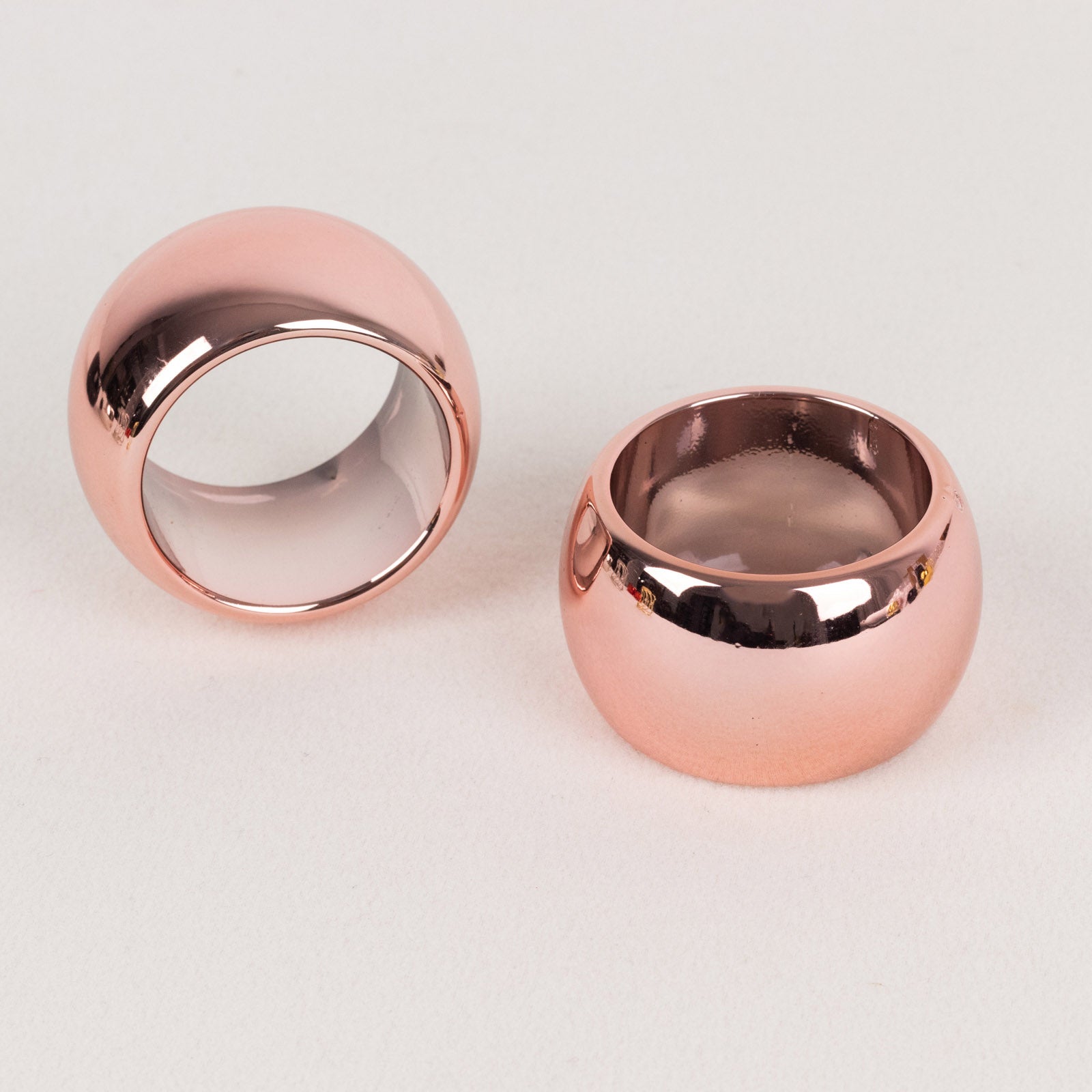 4 Pack Blush | Rose Gold Acrylic Napkin Rings