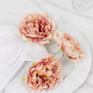 4-Pack Napkin Holders with Silk Peony Flower – Pink Floral Napkin Rings for Dining Table Settings