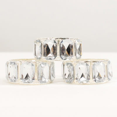 Crystal Diamond Gem Napkin Rings
