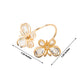 Gold butterfly napkin holder with crystal accents, perfect for weddings and events.