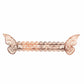 12 Pack Metallic Rose Gold Foil Laser Cut Butterfly Paper Napkin Rings, Chair Sash Bows, Serviette Holders