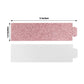 50 Pack Rose Gold Glitter Paper Napkin Holders, 1.5" Disposable Napkin Rings