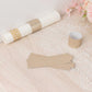 50 Pack Beige Glitter Paper Napkin Holders, 1.5" Disposable Napkin Rings