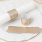 50 Pack Beige Glitter Paper Napkin Holders, 1.5" Disposable Napkin Rings