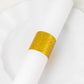 50 Pack Gold Glitter Paper Napkin Holders, 1.5" Disposable Napkin Rings