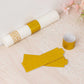50 Pack Gold Glitter Paper Napkin Holders, 1.5" Disposable Napkin Rings