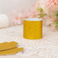 50 Pack Gold Glitter Paper Napkin Holders, 1.5" Disposable Napkin Rings