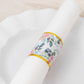 50 Pack Pink Peony Floral Paper Napkin Holder Bands with Gold Edge, Disposable Napkin Rings - 1.5"