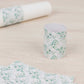 50 Pack White Green Paper Napkin Holder Bands with Eucalyptus Leaves, Disposable Napkin Rings - 1.5"