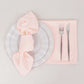 5 Pack Blush Scuba Cloth Napkins, Wrinkle-Free Reusable Dinner Napkins - 20"x20"