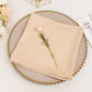 5 Pack Beige Scuba Cloth Napkins, Wrinkle-Free Reusable Dinner Napkins - 20"x20"