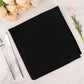 5 Pack Black Scuba Cloth Napkins, Wrinkle-Free Reusable Dinner Napkins - 20"x20"