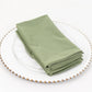 5 Pack Dusty Sage Green Scuba Cloth Napkins, Wrinkle-Free Reusable Dinner Napkins - 20"x20"