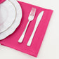 5 Pack Scuba 20"x20" Napkins Fuchsia - Durable & Reusable Dinner Napkins