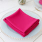 5 Pack Scuba 20"x20" Napkins Fuchsia - Durable & Reusable Dinner Napkins
