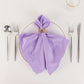5 Pack Lavender Lilac Scuba Cloth Napkins, Wrinkle-Free Reusable Dinner Napkins - 20"x20"