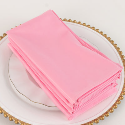 Stylish and Durable Pink Scuba Cloth Napkins