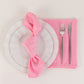 5 Pack Pink Scuba Cloth Napkins, Wrinkle-Free Reusable Dinner Napkins - 20"x20"