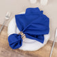 5 Pack Royal Blue Scuba Cloth Napkins, Wrinkle-Free Reusable Dinner Napkins - 20"x20"