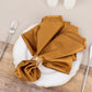 5 Pack Shimmer Gold Scuba Dinner Napkins, Wrinkle-Free Reusable Cloth Napkins - 20"x20"