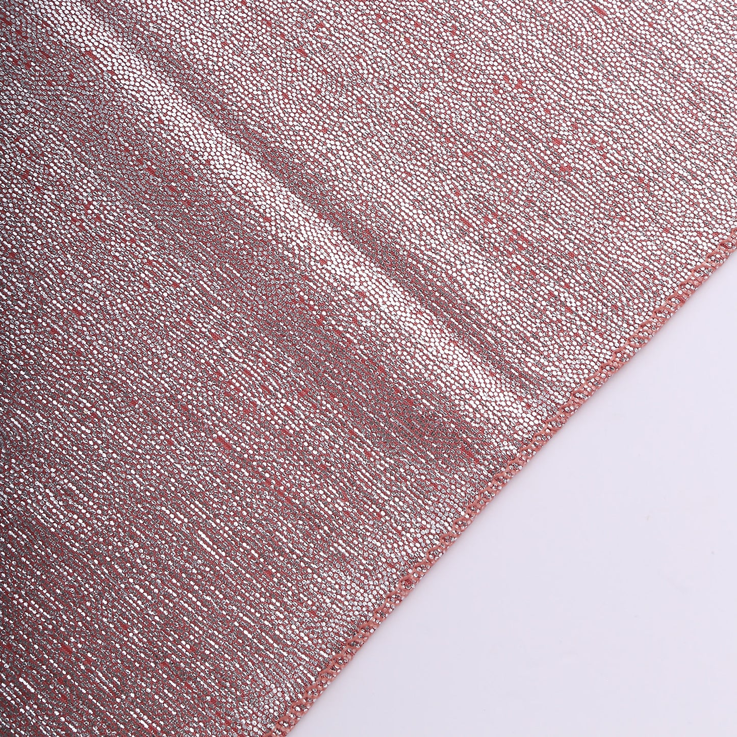 Rose gold shimmer sequin dots table napkins, reusable glitter cloth, 20"x20".