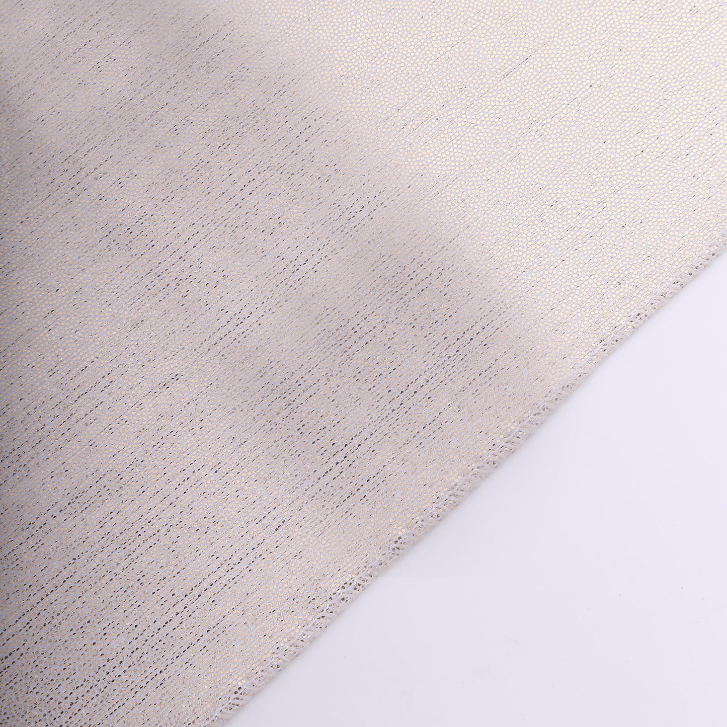 Beige shimmer sequin dots polyester table napkin, reusable 20"x20".
