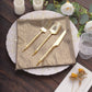 Antique gold shimmer sequin table napkin, reusable 20"x20".