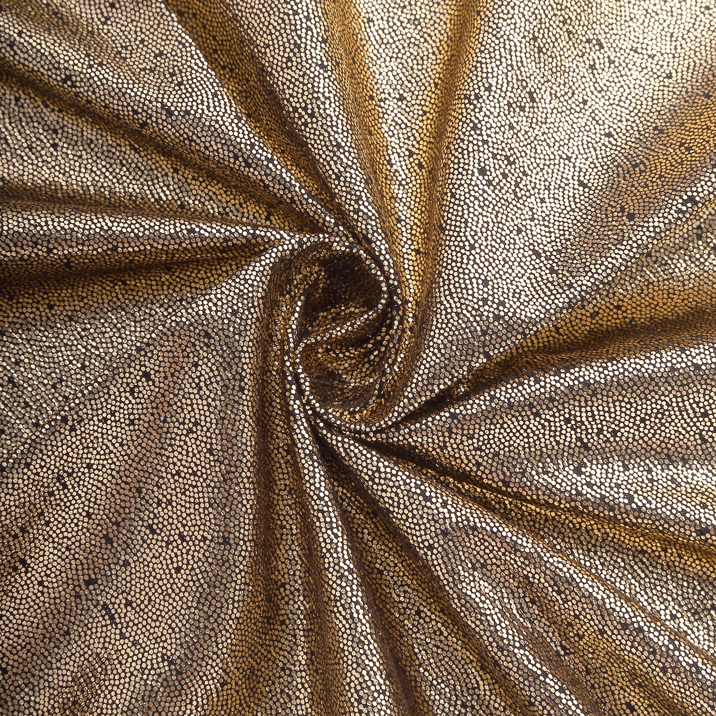 Antique gold shimmer sequin dots polyester table napkin, reusable 20"x20".