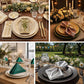 Rose gold shimmer sequin dots table napkins, reusable dinner napkins.