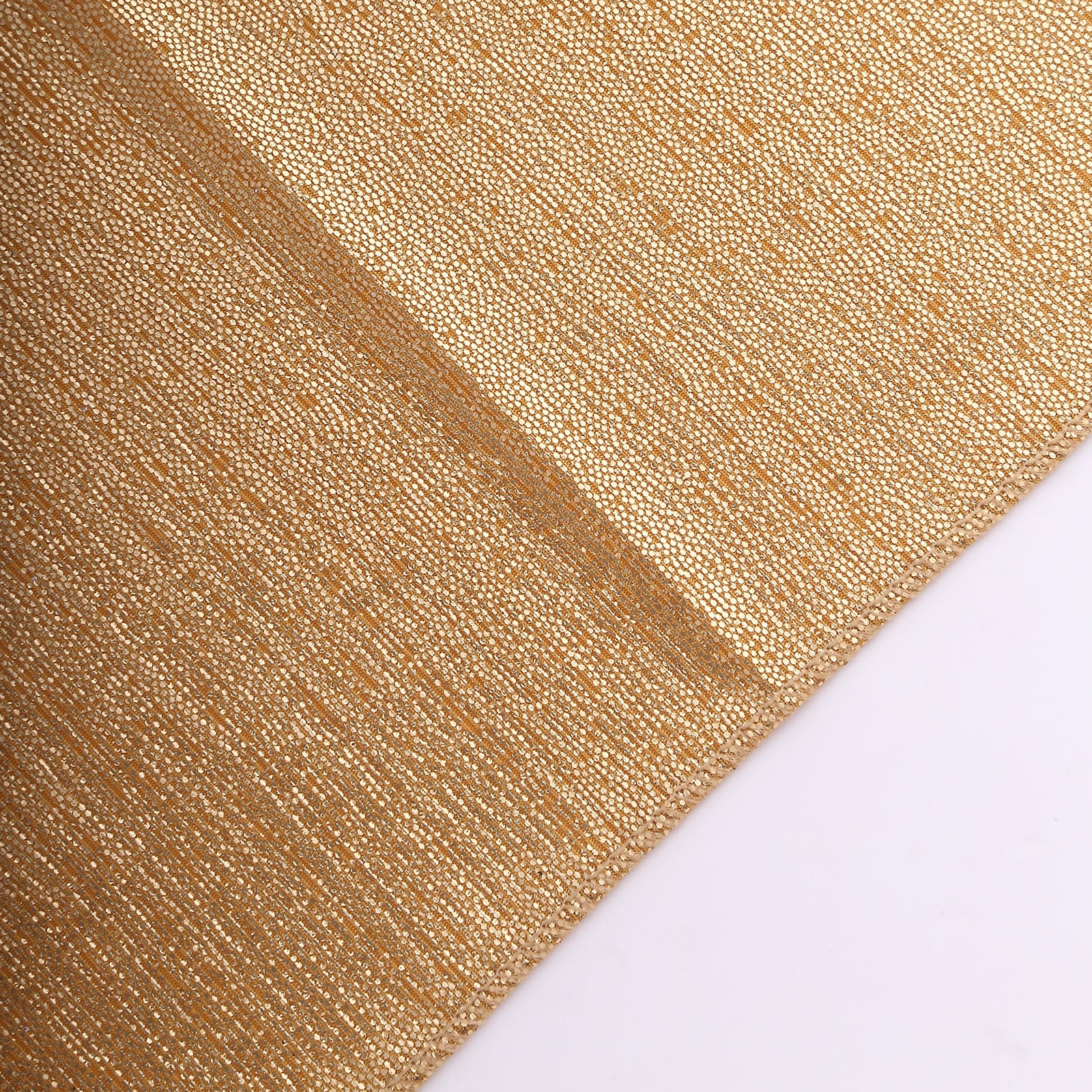 Gold shimmer sequin dots polyester table napkins, reusable sparkle glitter cloth.