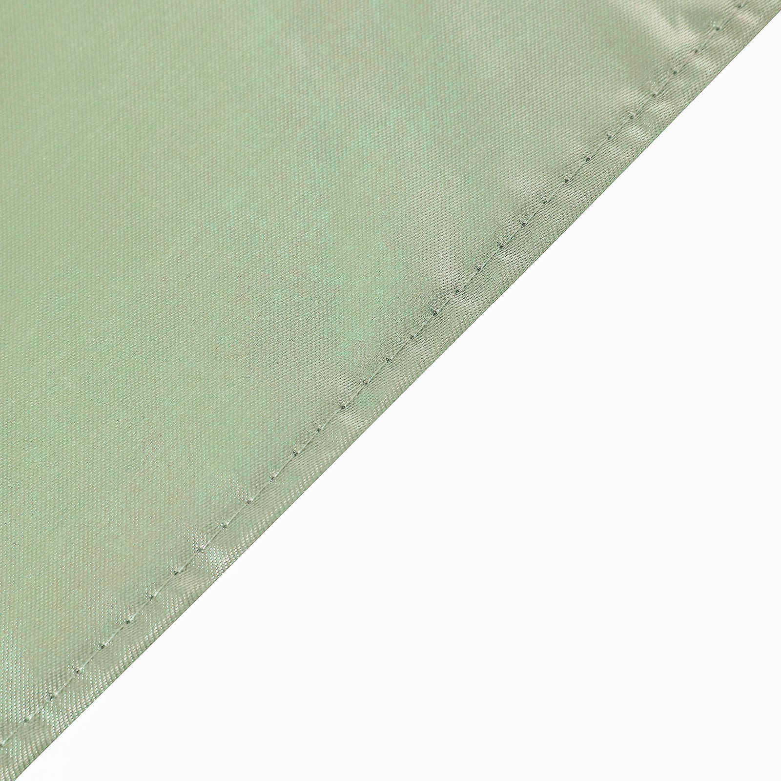 5 Pack | Sage Green Seamless Satin Cloth Dinner Napkins, Wrinkle Resistant