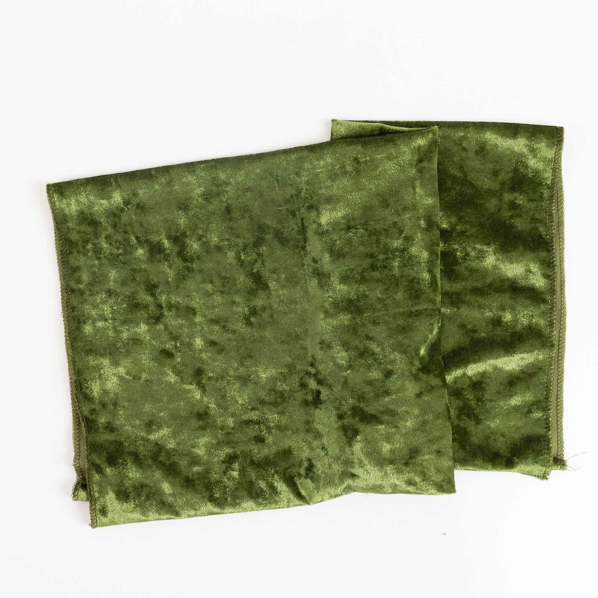 5 Pack Dusty Sage Green Premium Crushed Velvet Linen Napkins, Decorative Soft Cloth Dinner Napkins -