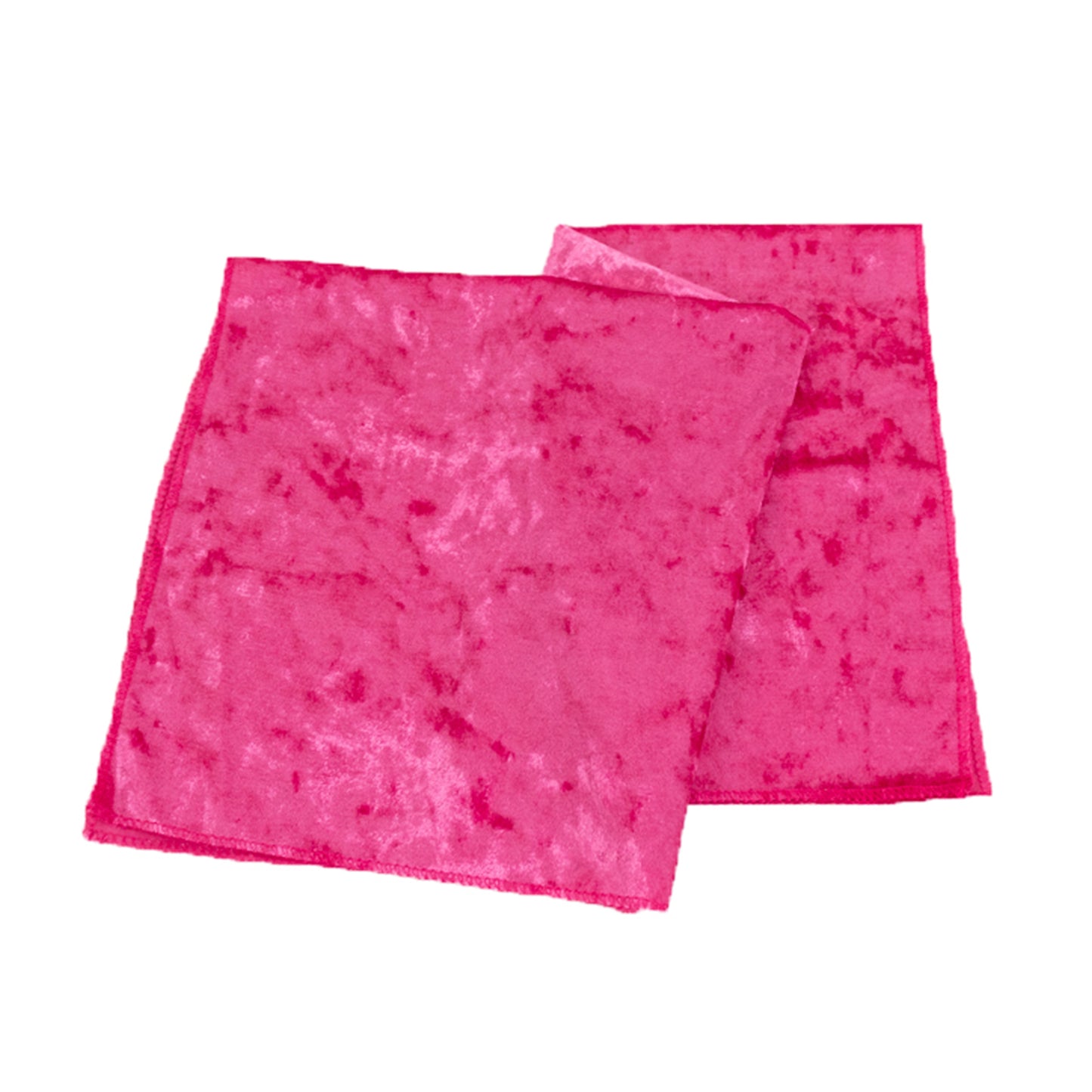 5 Pack Fuchsia Premium Crushed Velvet Linen Napkins, Decorative Soft Cloth Dinner Napkins - 20"x20"