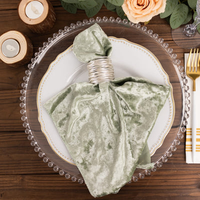 Luxurious Texture of Velvet Napkins