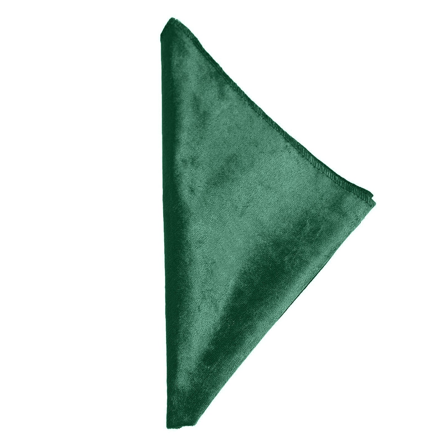 5 Pack | Hunter Emerald Green Premium Sheen Finish Velvet Cloth Dinner Napkins - 20"x20"