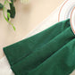 5 Pack | Hunter Emerald Green Premium Sheen Finish Velvet Cloth Dinner Napkins - 20"x20"