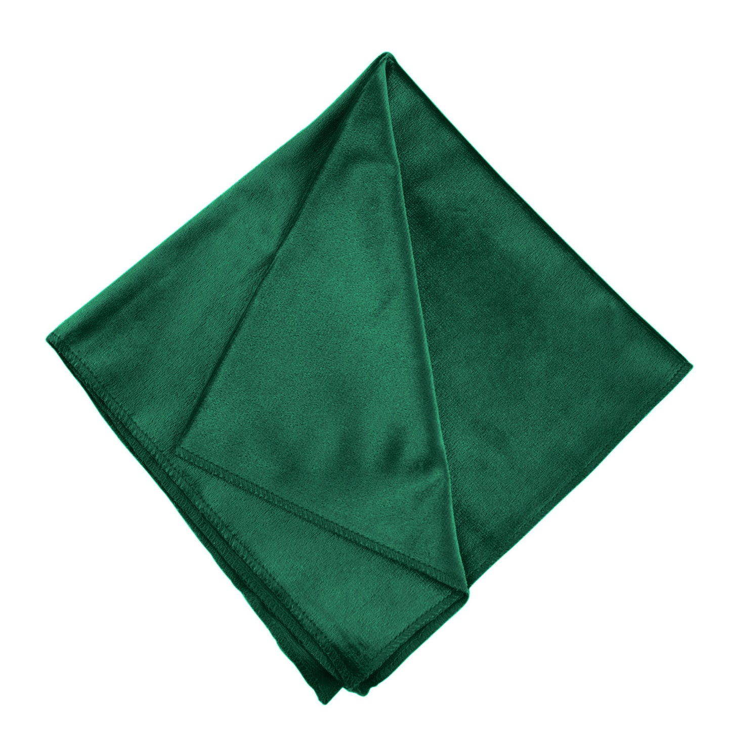 5 Pack | Hunter Emerald Green Premium Sheen Finish Velvet Cloth Dinner Napkins - 20"x20"