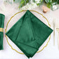 5 Pack | Hunter Emerald Green Premium Sheen Finish Velvet Cloth Dinner Napkins - 20"x20"